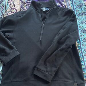 Ralph Lauren Men's Black Zip-Up Sweater